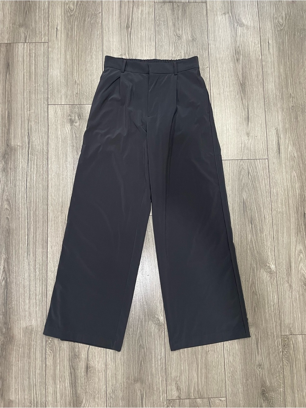 Vuori Villa Trouser Wide-Leg Pants Dark Charcoal Size Small - Picture 2 of 9